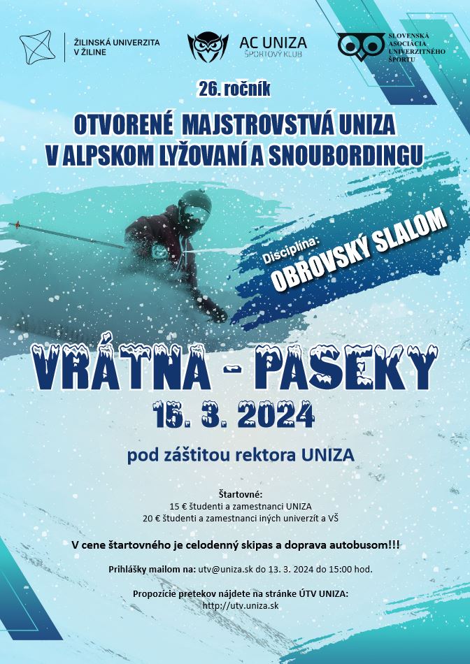 12022024 UTV UNIZA otvorene majstrovstva uniza v alpskom lyzovani a snoubordingu