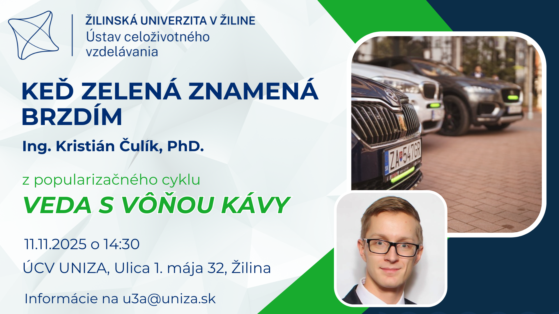 10092025 u3v uniza pozvanka na slavnostne otvorenie cyklu prednasok veda s vonou kavy