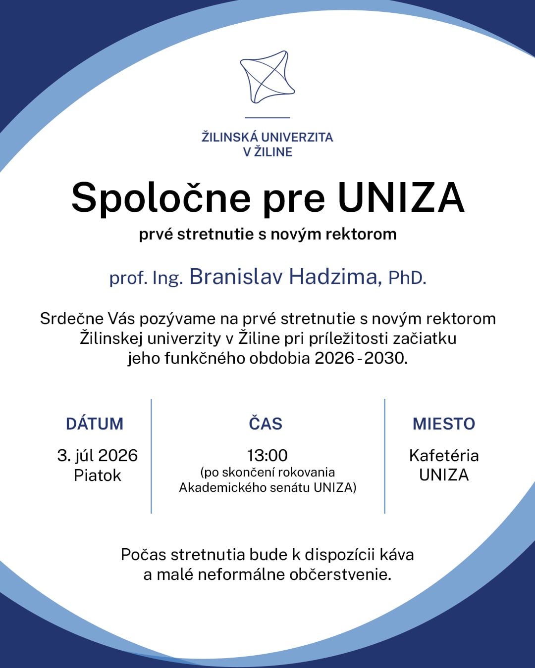 29062026 pozvanka na neformalne stretnutie s rektorom uniza