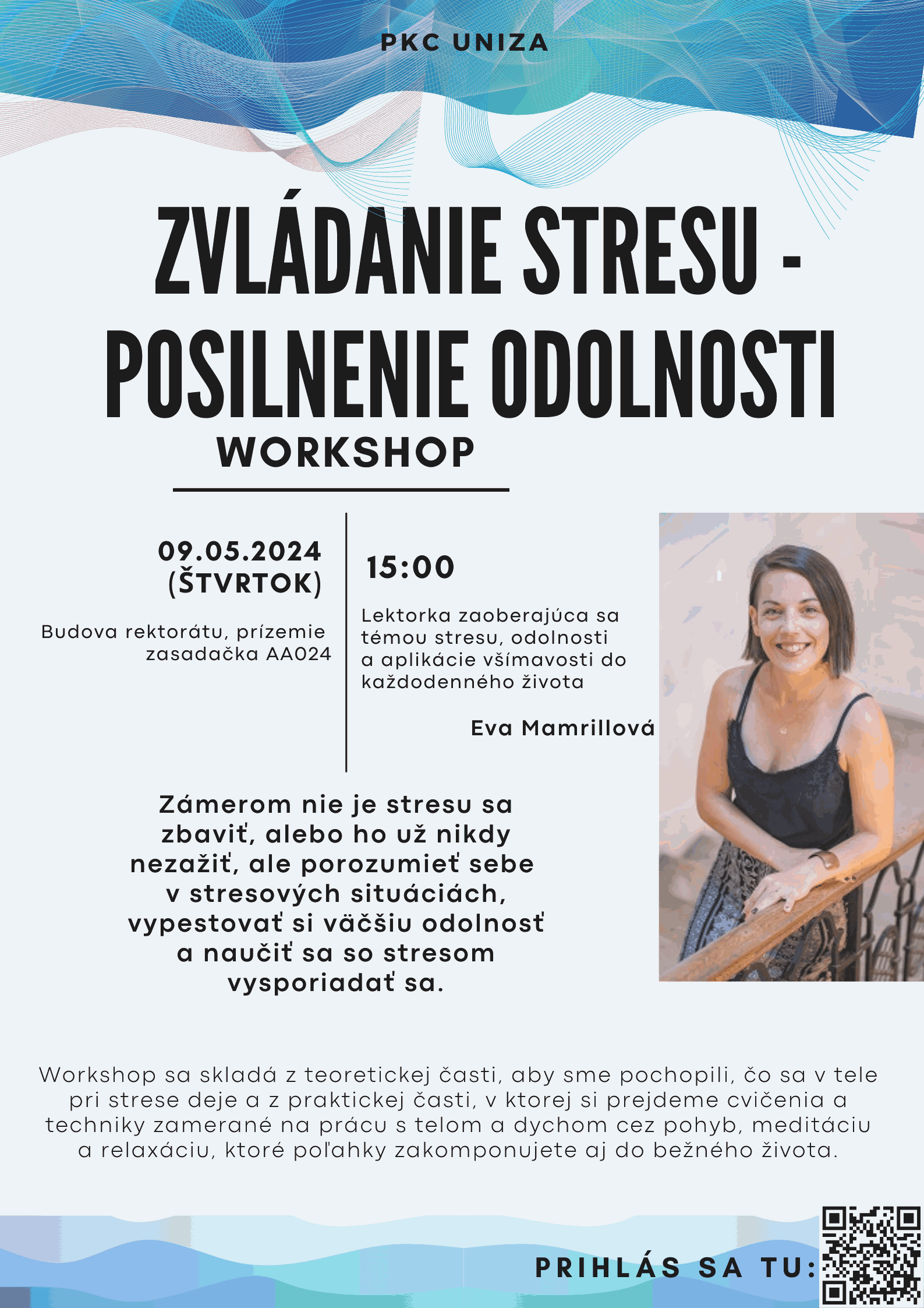 26042024 PKC UNIZA pozvanka na workshop zvladanie stresu posilnenie odolnosti